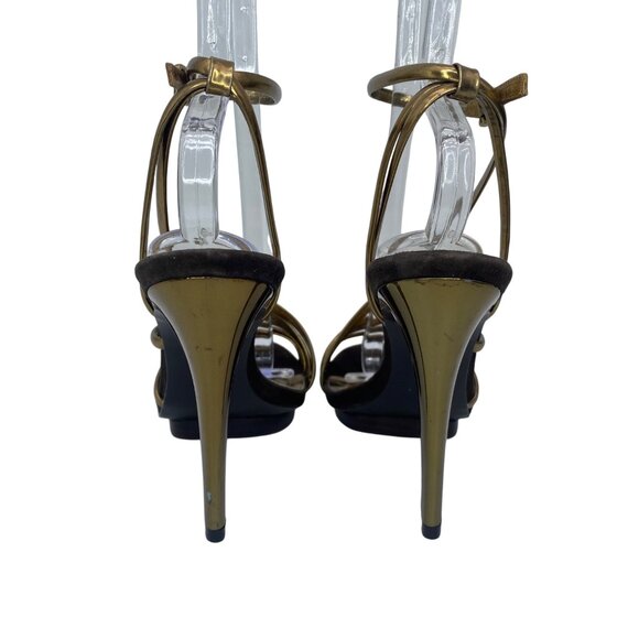 Tory Burch Hanni Bronze/Brown High heel sandal Women’s size 8.5 - Picture 5 of 12